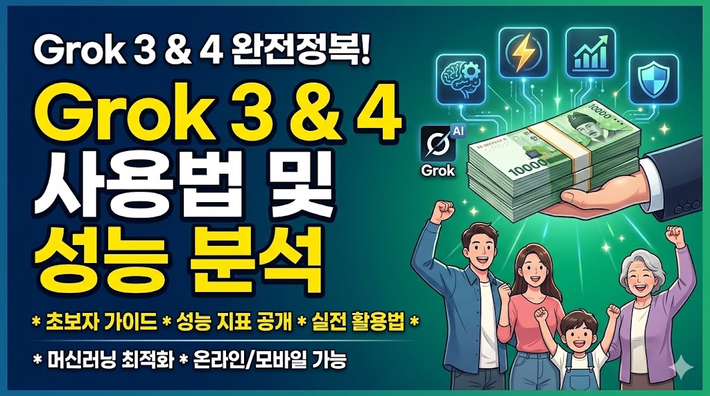 Grok 3 & 4 사용법 및 성능 분석: 실시간 데이터 최강 AI 가이드
