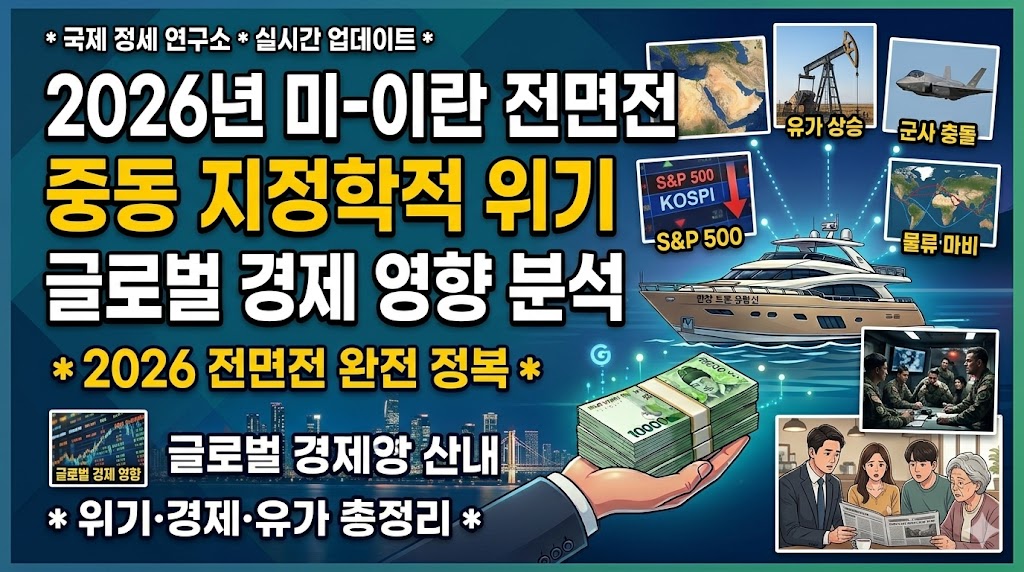 2026년 미국-이란 전면전 발발: 중동 지정학적 위기와 글로벌 경제 영향 분석
