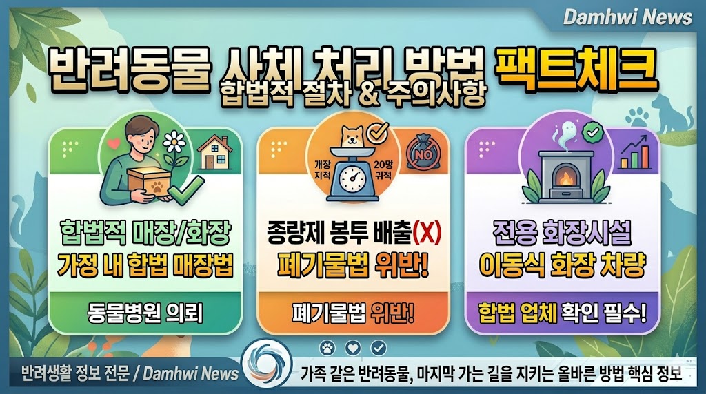 반려동물 사체 처리 방법