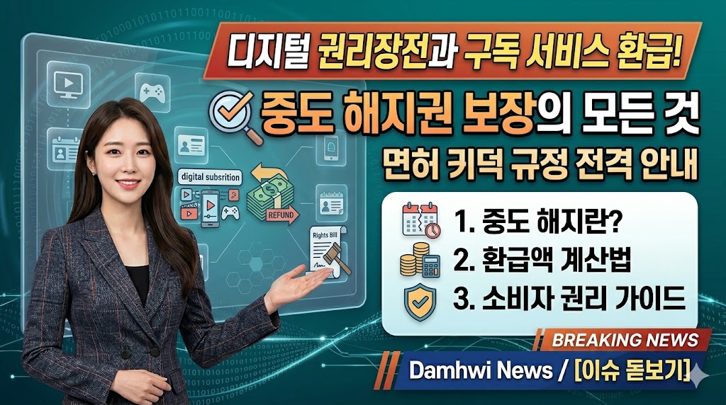 모르면 손해! 한 달 안 채워도 환불되는 '디지털 권리장전' 활용법