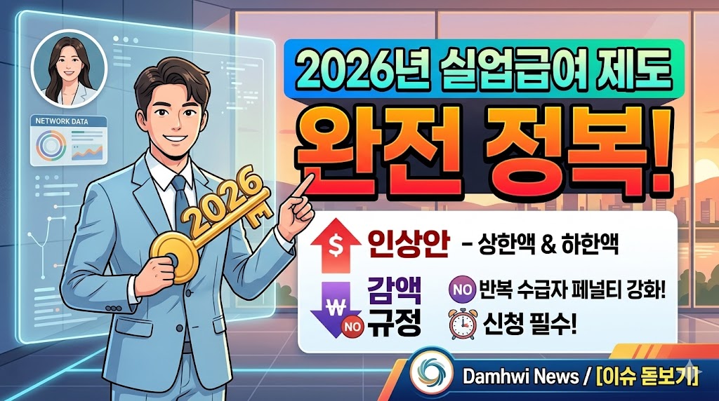 2026년 실업급여 인상안 및 감액 규정