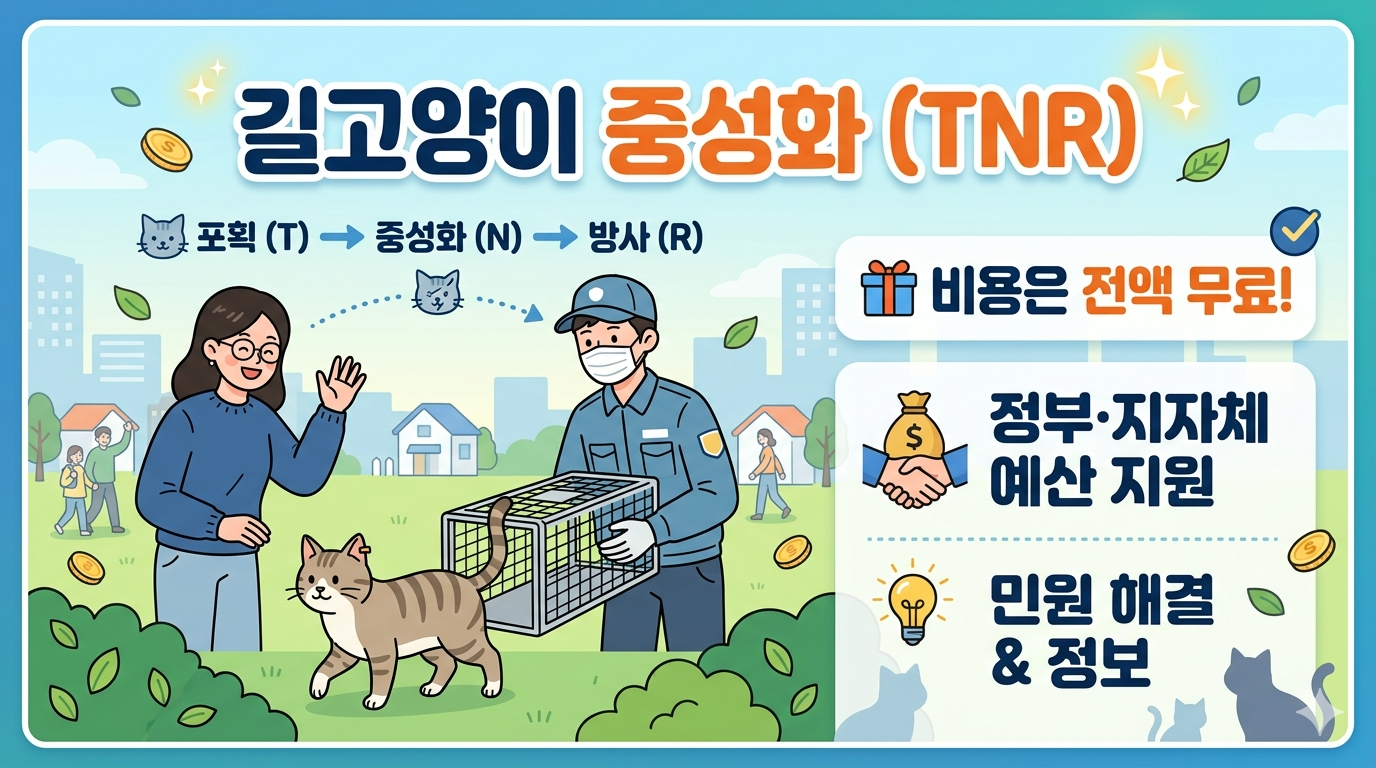 길고양이 울음소리 고민 끝! 평화로운 공존을 위한 TNR 정부지원 사업 활용법