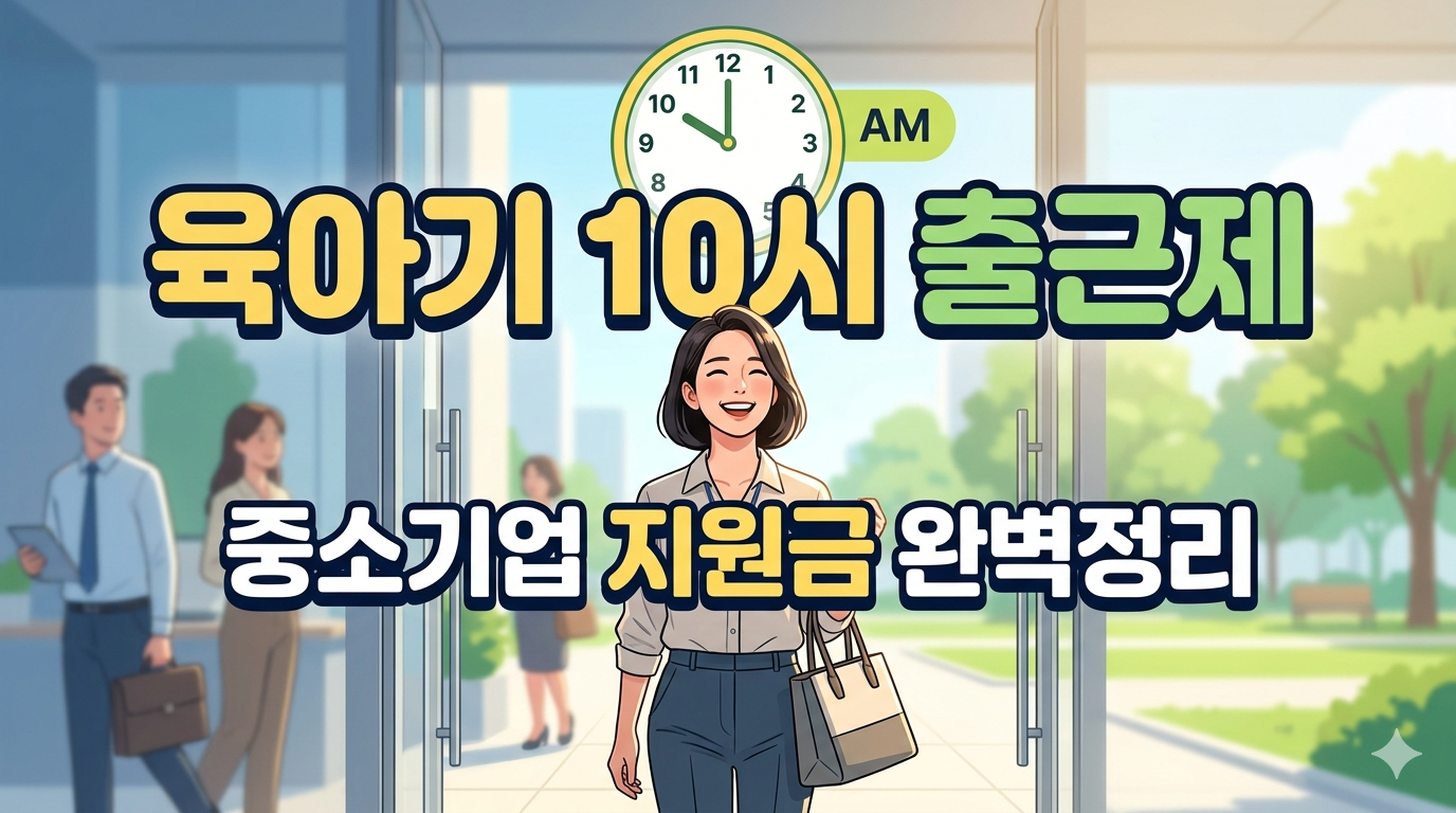 [2026] 육아기 10시 출근제, 중소기업 지원금 완벽정리