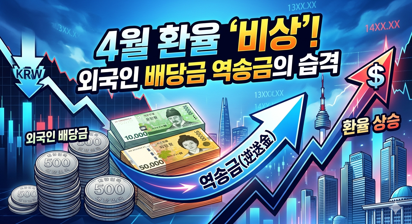 4월 환율 주의보: 외국인 배당금 '역송금' 집중 분석